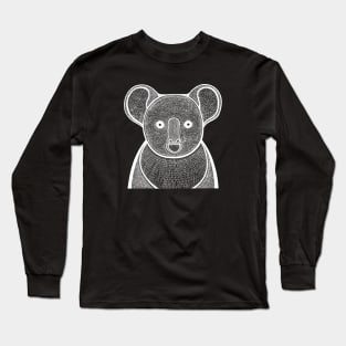 Koala Ink Art - cool Australian animal design Long Sleeve T-Shirt